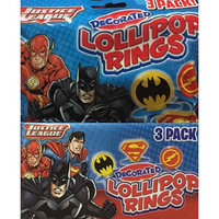 Imaginings 3 Flix Candy Justice League 3-pk. Ring Pop