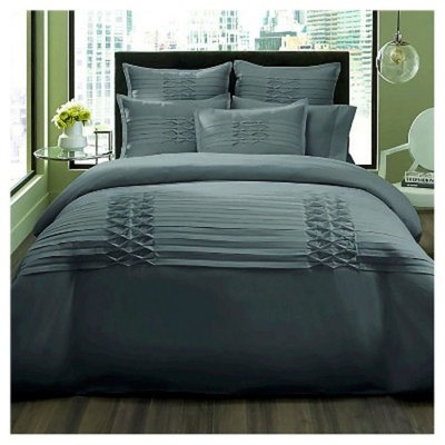 City Scene Triple Diamond Grey Duvet Set, King