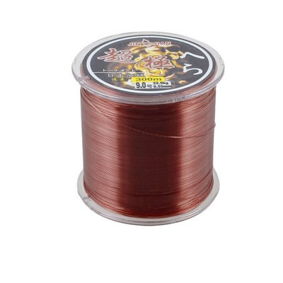 0.55mm Dia 22.5Kg Burgundy Nylon Freshwater Fishing Line Thread Reel 300M 9.0