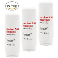 TRAVELWELL Hotel Toiletries Amenities Travel Size Guest Shampoo 1.0 Fl Oz/30ml, Individually Wrapped 50 Bottles per Box
