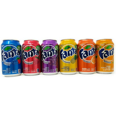 Fanta Six Flavor Variety Bundle of 6 Cans (Six Flavor Bundle (with Grape))