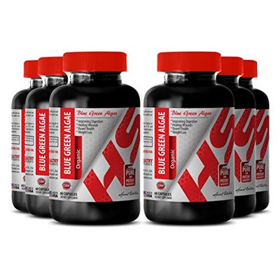 Klamath lake algae - BLUE GREEN ALGAE ORGANIC 500 MG - increase endurance (6 Bottles)