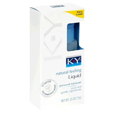 K-Y Personal Lubricant, Natural Feeling Liquid, 2.5-Ounce (71 g) (Pack of 3)