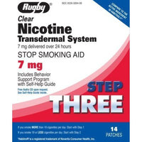 Rugby Clear Nicotine Transdermal System 7 mg 14 Count Pack of 2