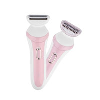 Battery Operated Painless Shaver Bikini Trimmer for Women,Painless Hair Remover, Unique Razor Painless Remove Hairs on the Leg,Arm,Armpit,Bikini-Mini Travel Size Stainless steel Blade