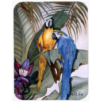 Caroline's Treasures Parrots Glass Cutting Board