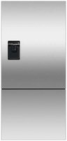 Fisher & Paykel RF170BLPUX6 Bottom Mount Counter Depth Refrigerator with 17.6 Cu. Ft. Total Capacity Ice and Water Dispenser Left Hinged Door Door Storage and Pocket Handle