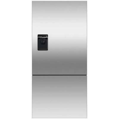 Fisher & Paykel RF170BLPUX6 Bottom Mount Counter Depth Refrigerator with 17.6 Cu. Ft. Total Capacity Ice and Water Dispenser Left Hinged Door Door Storage and Pocket Handle