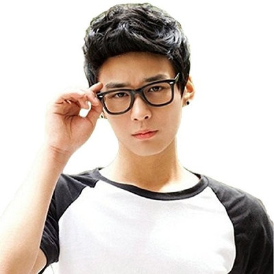 BERON® New Fashion Adult Mans Boys Short Wig with Wig Cap