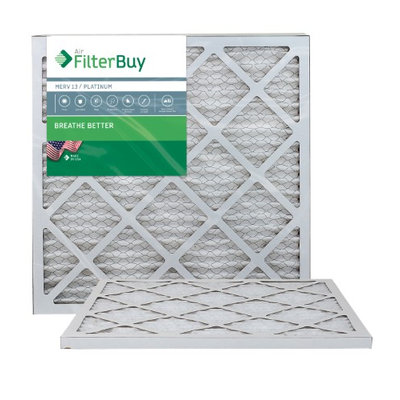 AFB Platinum MERV 13 22x22x1 Pleated AC Furnace Air Filter. Filters. 100% produced in the USA. (Pack of 2)