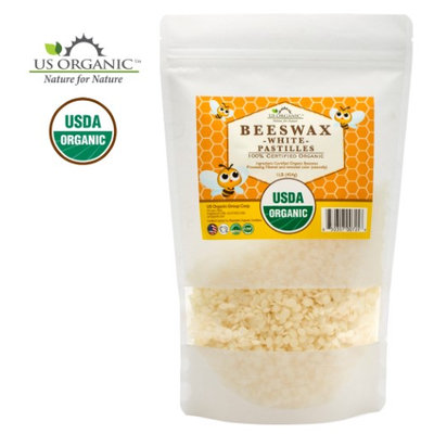 Us Organic 100% Pure Certified USDA Organic Beeswax White Pastille 16oz