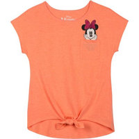 Minnie Mouse Ap Minnie Tie Front Bow Pocket Top