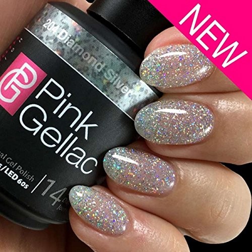 Pink Gellac - Vernis Semi-permanent - 204 Diamond Silver