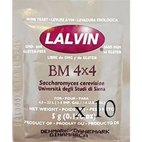 BM 4x4 Lalvin Wine Yeast (10 Packs)