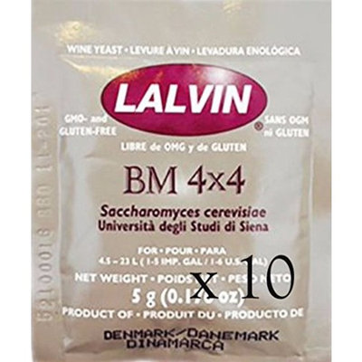 BM 4x4 Lalvin Wine Yeast (10 Packs)