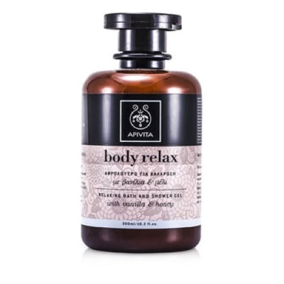 Apivita Body Relax Relaxing Bath And Shower Gel with Honey Vanilla - 300ml/10.2oz