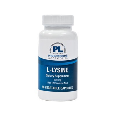 L-Lysine 500mg 90ct Caps by Progressive Labs