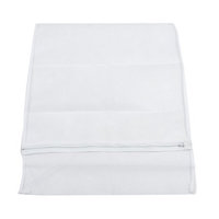 Zipper Closure Design White Nylon Mesh Bags Clothes Holders for Washer