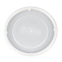 Dinex DX11838714 Classic Polystyrene Disposable Lid, Translucent, For 8oz Insulated Bowl (Case of 1000)