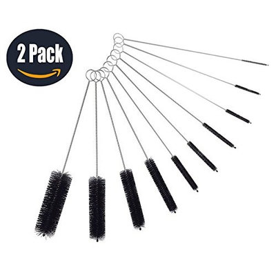 Nylon Tube Brush Set Nylon Cleaning Brushes 20 pieces for Drinking Straws Glasses Keyboards Jewelry Cleaning,Antistatic Brushes,Beaker Cleaning Brushes