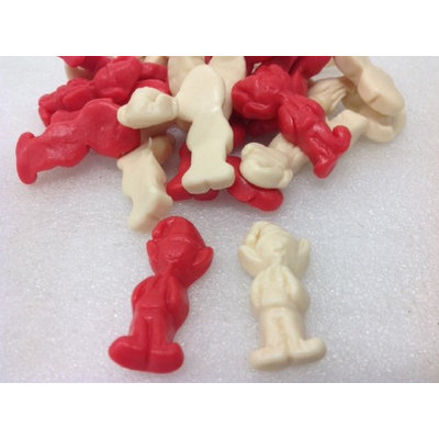 Vidal Gummi Elves Red and White Gummy Elf Christmas Candy 2 pounds