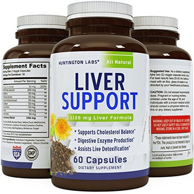 Natural Liver Detox - Solarplast + Pure Milk Thistle Complex - Potent Enzymes for Protein and Fat Digestion – Liver Cleanse Supplement for Men & Women – 60 Veggie Caps - Guaranteed