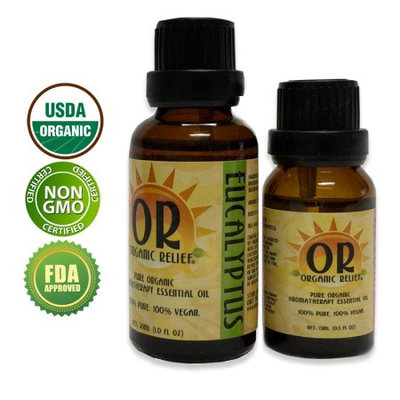 Organic Relief - Organic Eucalyptus Essential Oil 15ml