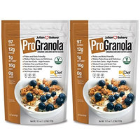 ProGranola 12g VeganⓋ Protein Cereal Cinnamon Cluster (Vegan : 1 Net Carb : Gluten-Free : Grain-Free : Soy Free) (2 Pack)