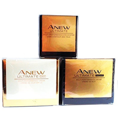 AVON Anew Ultimate Multi-Performance : Day Cream + Night Cream + Eye System SET !