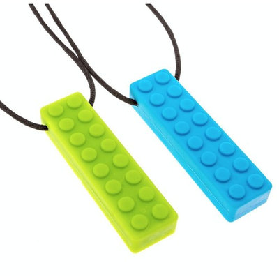 Niynauk’s Sensory Chew Necklace - Chewable Jewelry for Autism, Grinding, Teething, Chewing - for Kids, Teens and Adults - Chewelry Chewing Pendant for Grinding, Biting, ASD, ADHD, Anxiety (2 pack)