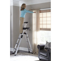 Cosco Signature 2-Step Aluminum Step Stool with Plastic Steps