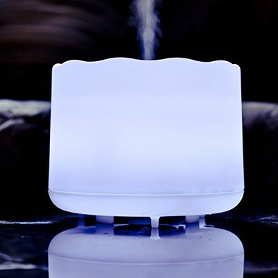 Shethwala Inc ZAQ Lotus LiteMist Aromatherapy Diffuser with Multicolor LED and 500 ml Capacity