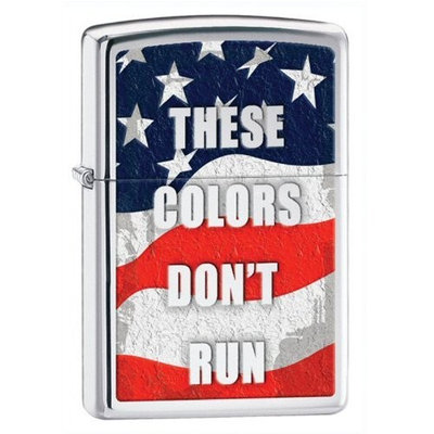 Zippo High Polish Chrome These Colors Don't Run Lighter