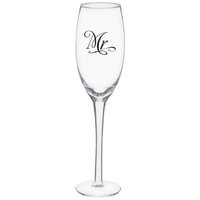 Amscan 100015 Toasting Glasses Mr. And Mrs. - Pack of 4