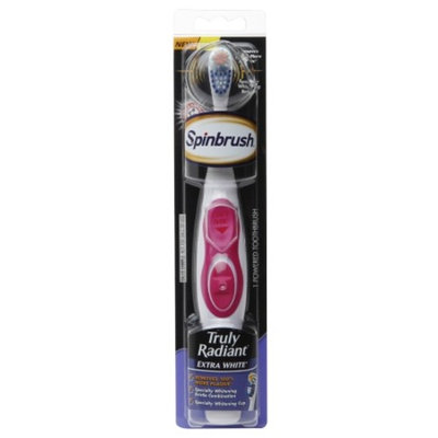 Truly Radiant by Arm & Hammer Spinbrush Toothbrush, Extra White 1.0 ea(pack of 12)
