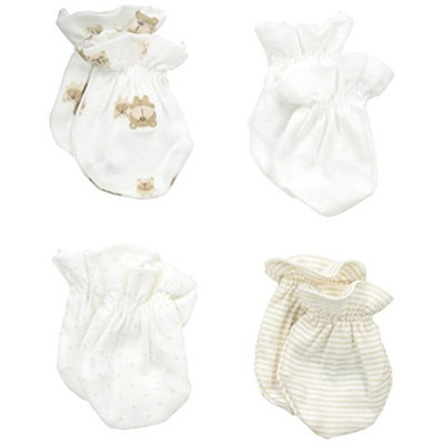 Gerber Unisex Baby 4 Pack Mittens
