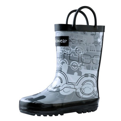 Oakiwear Kids Rain Boots For Boys Girls Toddlers Children Trains