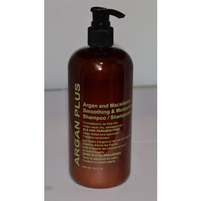 ARGAN PLUS Argan & Macadamia Smoothing & Moisturizing Shampoo 16 Fl Oz.