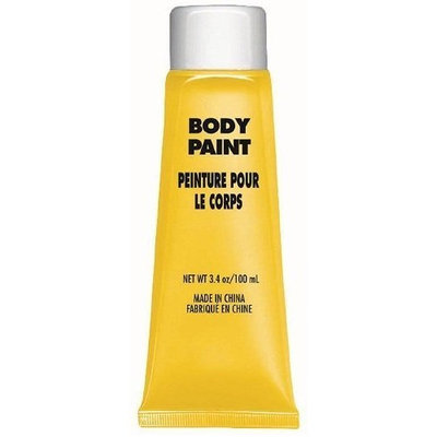 Amscan Party Perfect Team Spirit Body Paint Accessory, Yellow, Non-Toxic, 3.4 Ounces