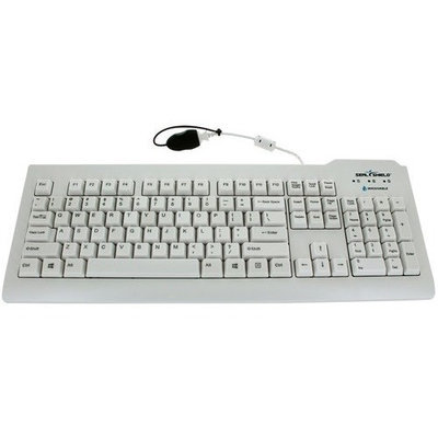 Seal Shield SSWKSV208UK Silver Seal Medical Grade Keyboard - Dishwasher Safe & Antimicrobial - Qwerty Is