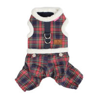Pinkaholic New York Trinity I Harness/Pants Combo for Dogs, Large, Navy
