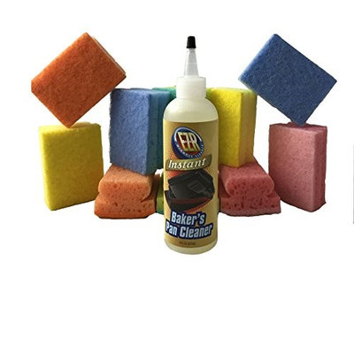 Ezr Instant Baker's Pan Cleaner with 10 Scrubbing Sponges