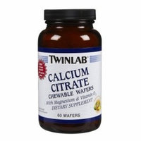 Twin Lab Calcium Citrate Wafers (8-10), 60 Count