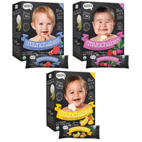 Nosh Baby Munchables Teethers Organic Rice Teething Wafers, 26 Piece, Sampler Pack (Pack of 3), Option 2