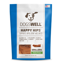Dogswell Happy Hips Grillers Chicken Dog Treats, 15 Oz