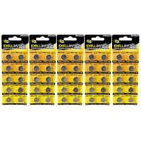 5pc 10pk Exell EB-L1142 Alkaline 1.5V Watch Battery Replaces AG12 386