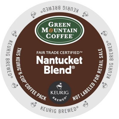 Green Mountain Nantucket Blend Fair Trade Select Coffee, K-Cup Portion Pack for Keurig Brewers
