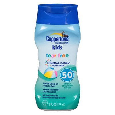Coppertone Kids Tear Free Mineral Sunscreen SPF 60 6.0 oz.(pack of 2)