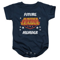 DC Comics Justic League Of America Future Member Logo Baby Infant Snapsuit