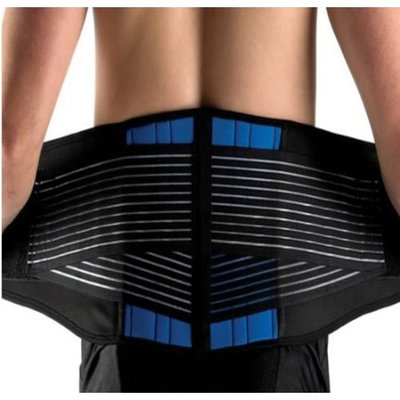 Deluxe Neoprene Double Pull Lumbar Lower Back Support Brace Exercise Belt (6XL)(XXXXXXL-(155CM-170CM)